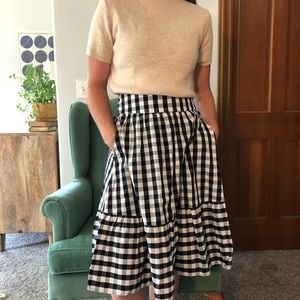 J.Crew Gingham Midi